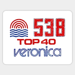 538 Top 40 Veronica / 80s Rock Radio Station Sticker